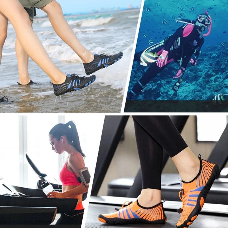 (image for) TENGOO Beach Wading Sandal Five Fingers Barefoot Design Soft Breathable Surf Fishing Fitness Water Sports Shoes